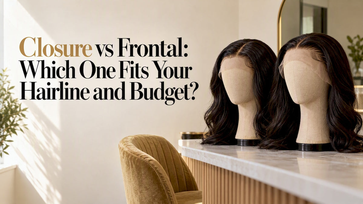 Closure and frontal lace coverage compared