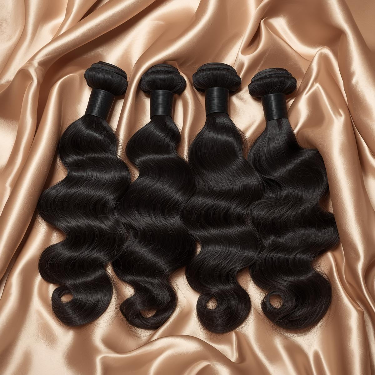 4 Bundles of Raw Brazilian Hair - Maximum Fullness